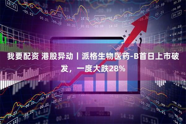 我要配资 港股异动丨派格生物医药-B首日上市破发，一度大跌28%