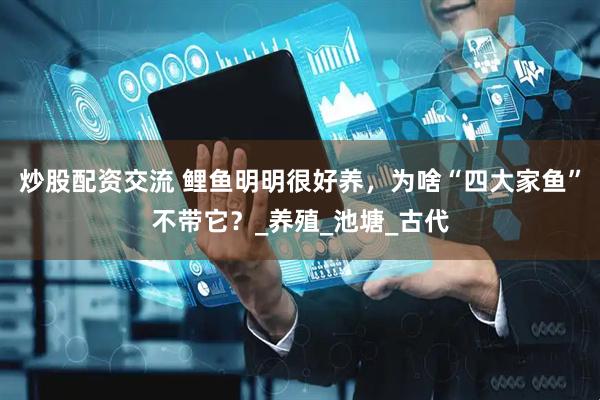 炒股配资交流 鲤鱼明明很好养，为啥“四大家鱼”不带它？_养殖_池塘_古代